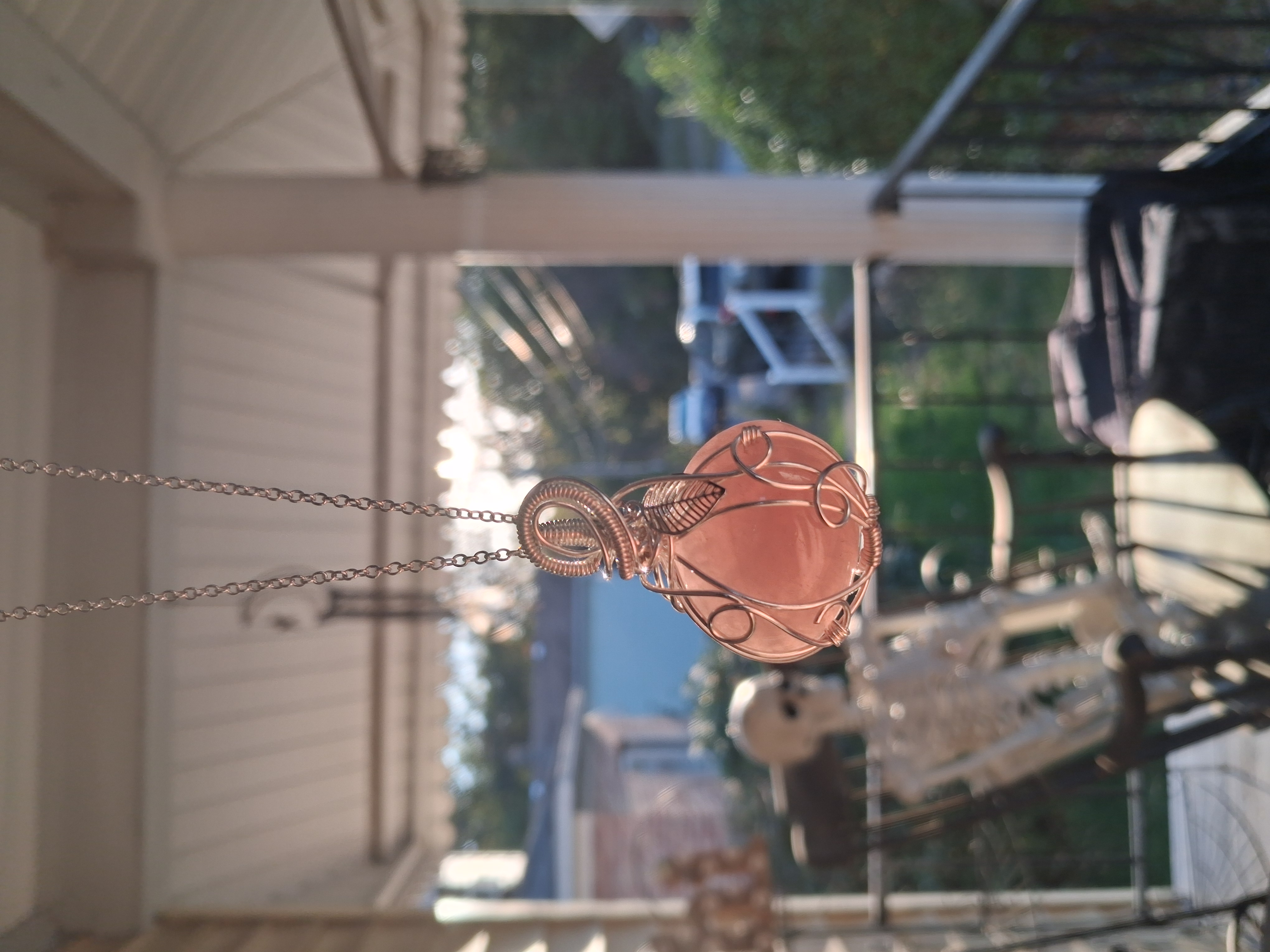 Rose Quartz Pumpkin Talisman